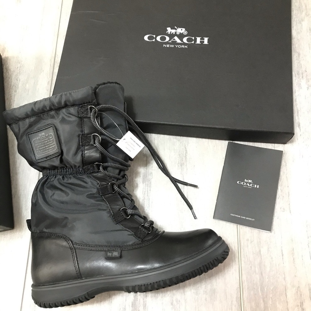 NWB Coach SAGE Winter Boots Sz 6.5 - Picture 2 of 8